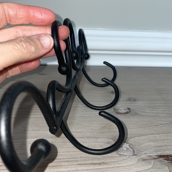 Decorative Scroll Wrought Iron Walk Hooks - Picture 2 of 4